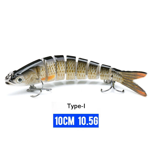 10/14cm Sinking Wobblers Fishing Lures Jointed Crankbait Swimbait 8 Segment Hard Artificial Bait For Fishing Tackle Lure